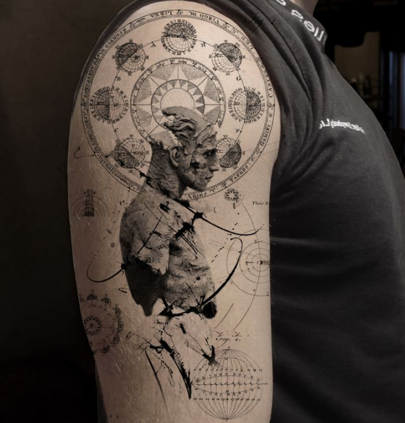 tatuagem masculina no braço