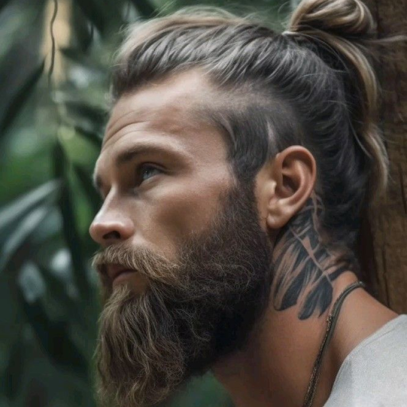 cabelo grande masculino 