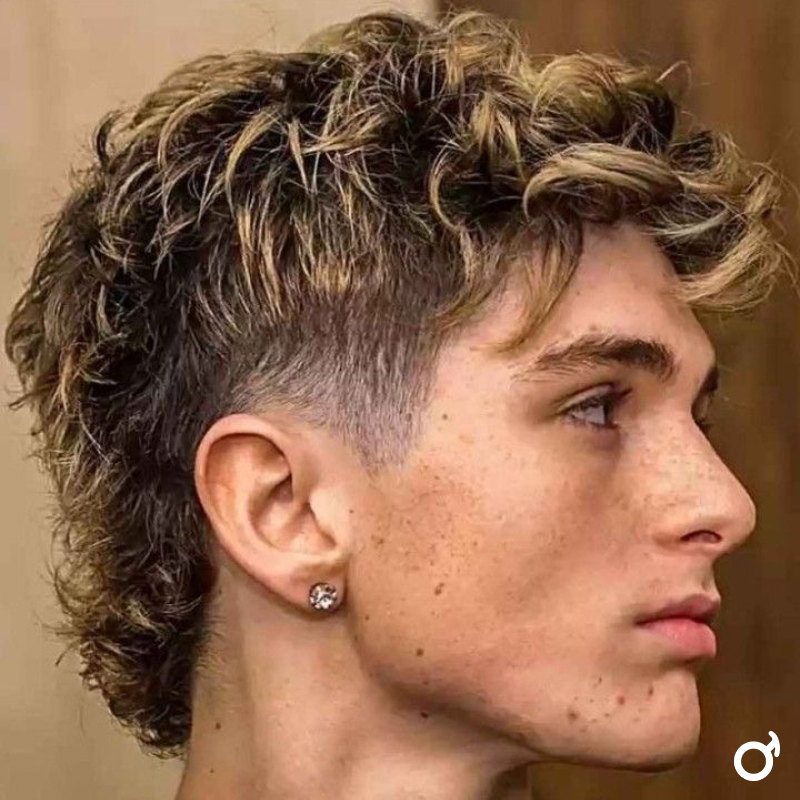 corte mullet masculino