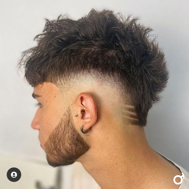 corte mullet masculino