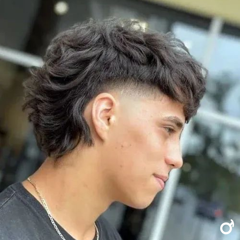 corte mullet masculino