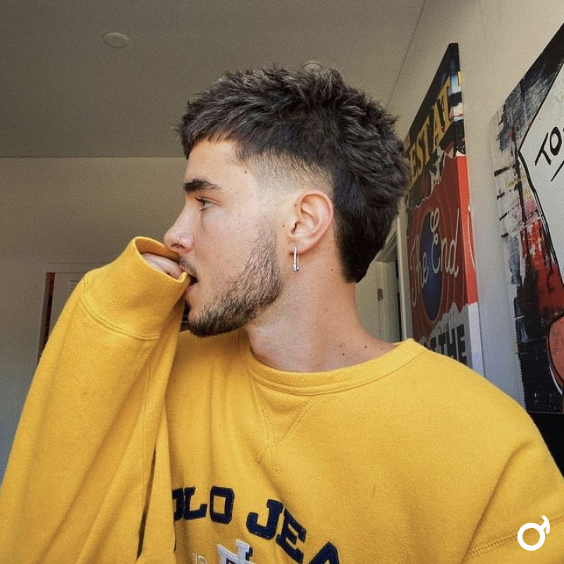 corte mullet masculino