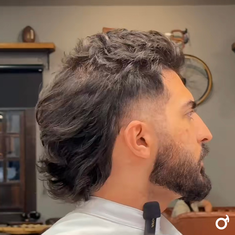 corte mullet masculino