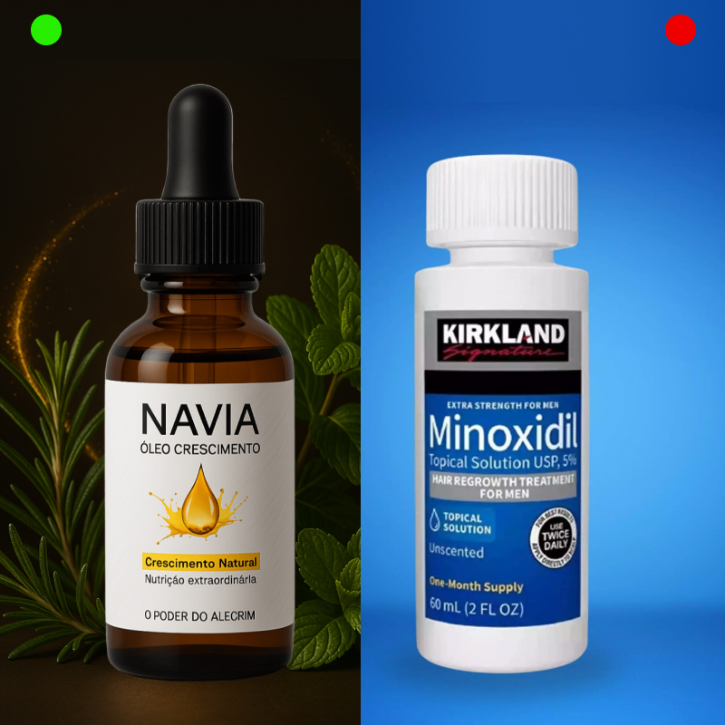 Minoxidil vs Alecrim